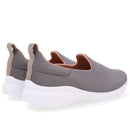 Tênis Slip On Cinza Tecido