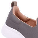 Tênis Slip On Cinza Tecido