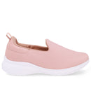 Tênis Slip On Rosa Tecido