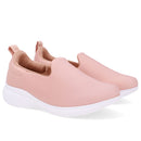 Tênis Slip On Rosa Tecido