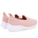 Tênis Slip On Rosa Tecido