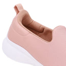 Tênis Slip On Rosa Tecido