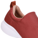 Tênis Slip On Marrom Elastano