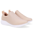 Tênis Slip On Bege Elastano
