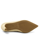 Scarpin Vanilla Salto Alto Couro Bico Fino