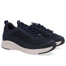 Tênis Azul Tecido Matelassê Cadarço Elástico