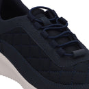 Tênis Azul Tecido Matelassê Cadarço Elástico