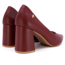 Scarpin Vermelho Couro Liso