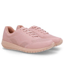 Tênis Slip On Rosa Básico Couro