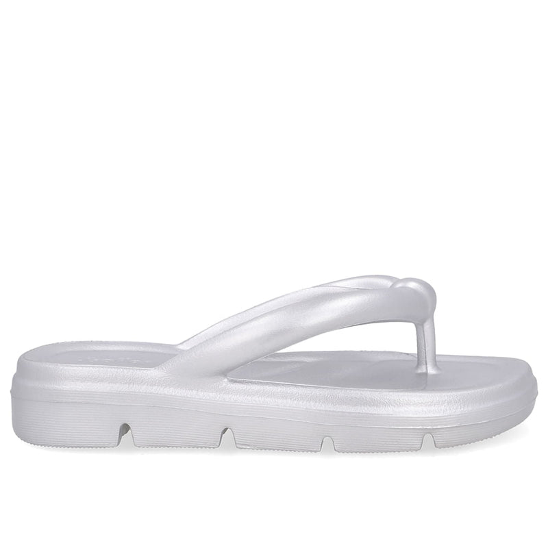 Chinelo Prata Poofy Plataforma Eva