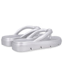 Chinelo Prata Poofy Plataforma Eva