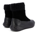 Tênis Cano Médio Preto Couro Pêlo