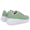 Tênis Cadarço Elástico Verde Couro