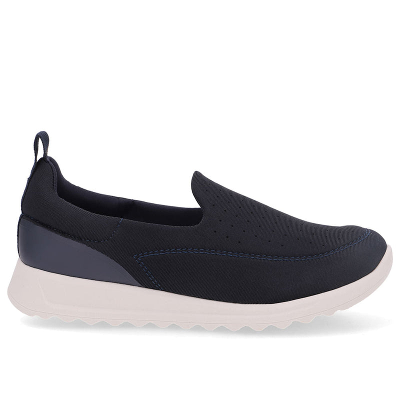 Tênis Slip On Azul Elastano