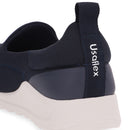 Tênis Slip On Azul Elastano