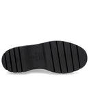 Bota Salto Plataforma Marrom Couro Duas Fivelas