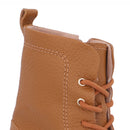 Bota Coturno Salto Plataforma Marrom