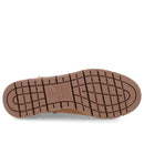 Bota Salto Plataforma Marrom Couro Tira