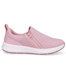 Tênis Elastano Rosa Zíper Lateral