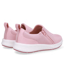 Tênis Elastano Rosa Zíper Lateral