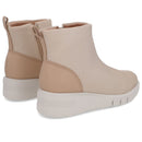 Bota Tecido Bege Cano Baixo