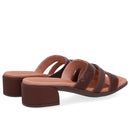 Tamanco Maxi Tressê Couro Marrom