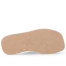 Tamanco Couro Croco Marrom Tira Cruzada