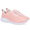 Tênis Cadarço Elástico Couro Laranja