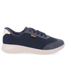 Tênis Tecido Azul Bico Couro